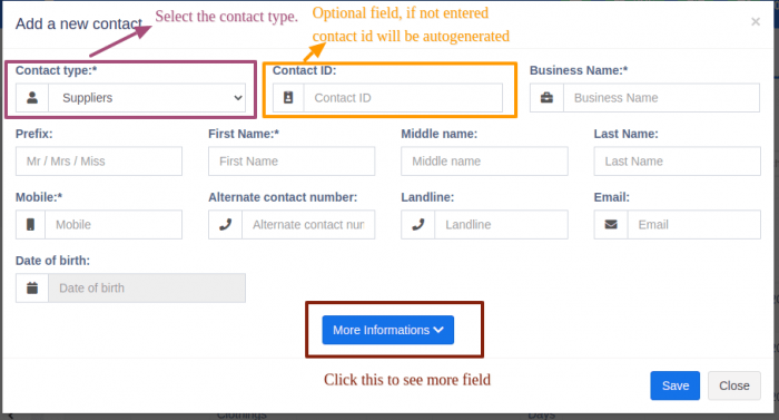 Adding Suppliers & Customers