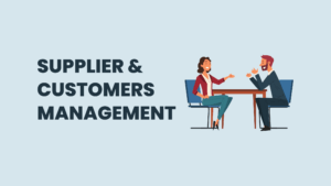 Supplier & Customers management